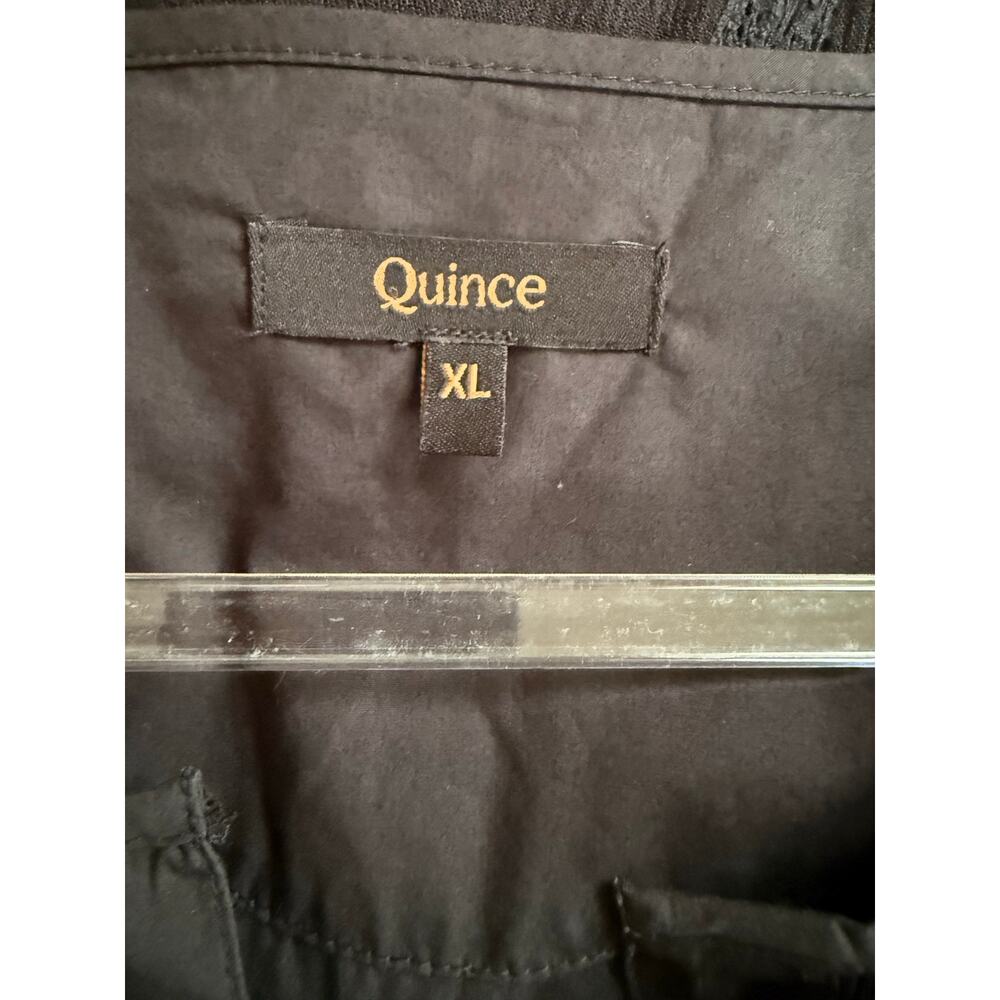 Quince 100% Organic Cotton Tiered Maxi Dress, Black, Size XL - Excellent! - Picture 3 of 5